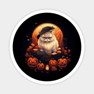 Persian Cat Halloween, Cat Lover Magnet